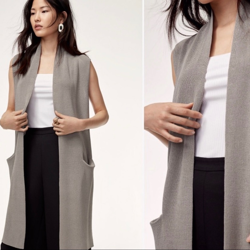 Aritzia Wilfred Dunkirk Knit Sweater Vest